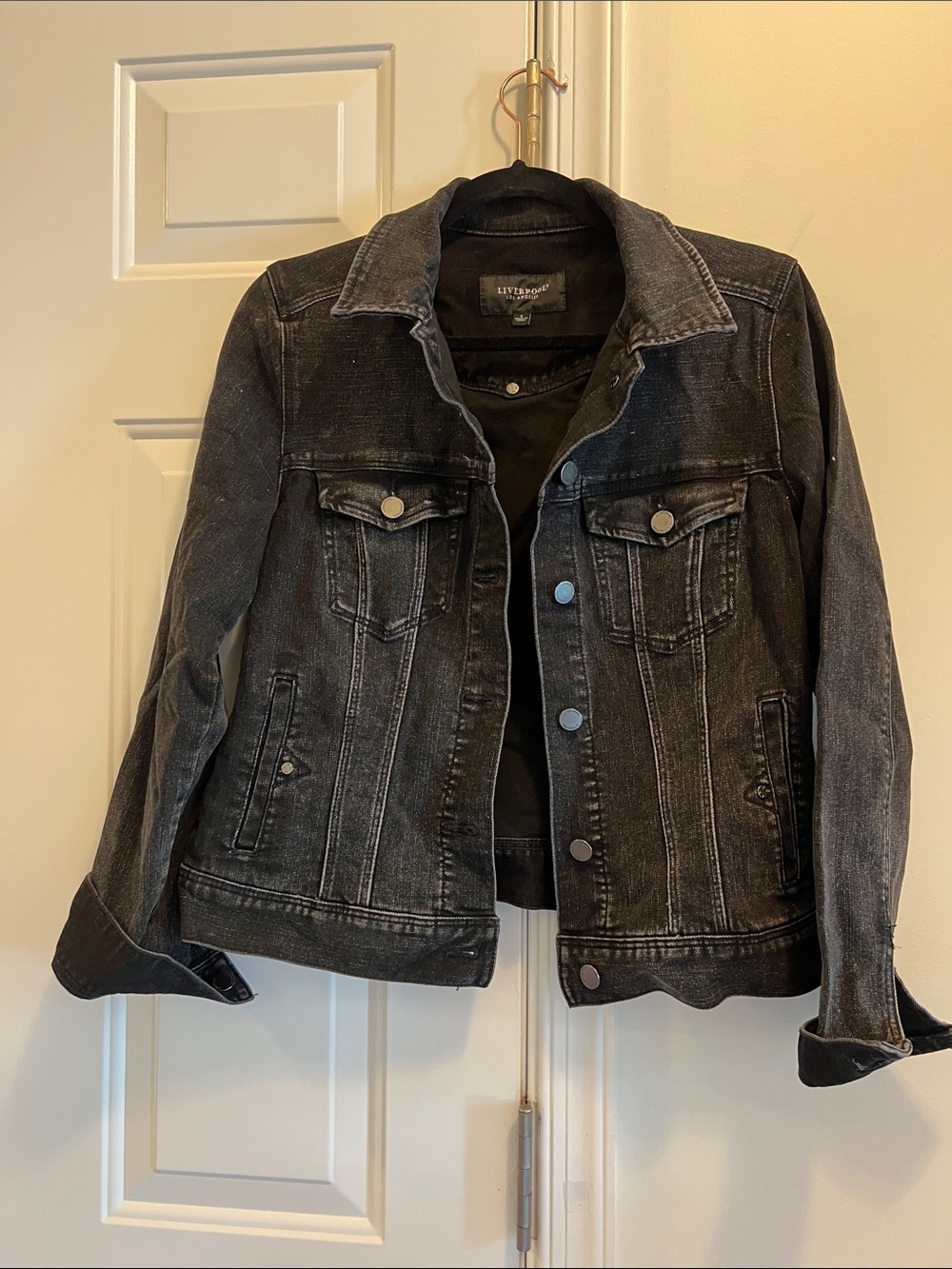 Liverpool LA black denim Jacket size S